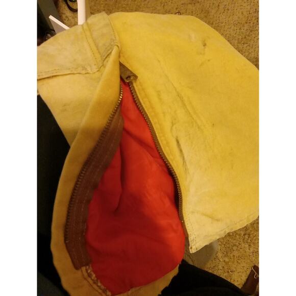 Vintage Carhartt Duck Bib Overalls 48x30 Red Quilted Insulated Double Knee "JOE" - Picture 12 of 16